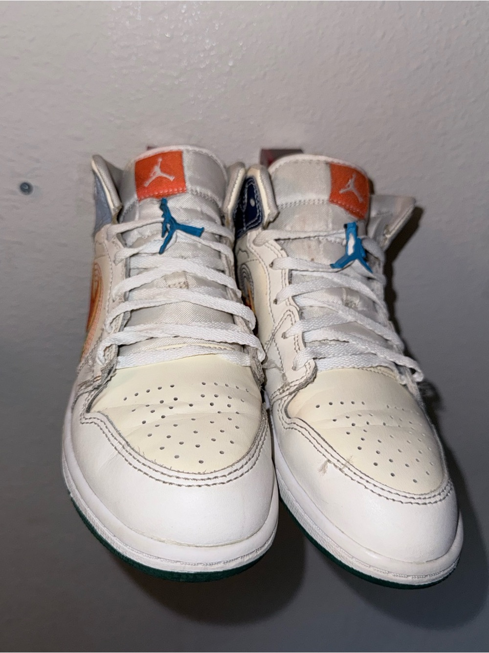 Nike Air Jordan 1 Mid SE "Stitch" Premium Sneakers – Youth Size 3Y